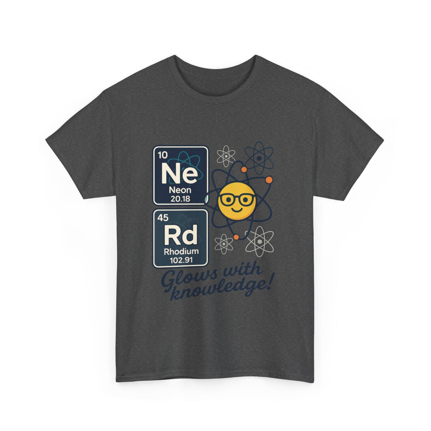 Funny Womens Nerd T-Shirt, NeRd Periodic Table Shirt, Glowing Knowledge Tee, Science Lover Gift, Chemistry Shirt, STEM Apparel, Science Tee
