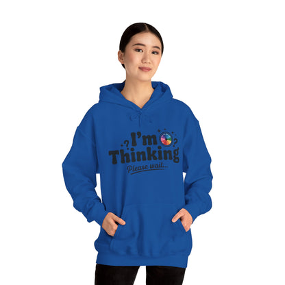 Playful Thinking Womens Hooded Sweatshirt, Womens Hoodie, Brainstorming Buddy, Thoughtful Gift, Cute Geeky Gift for Introverts, Programmers
