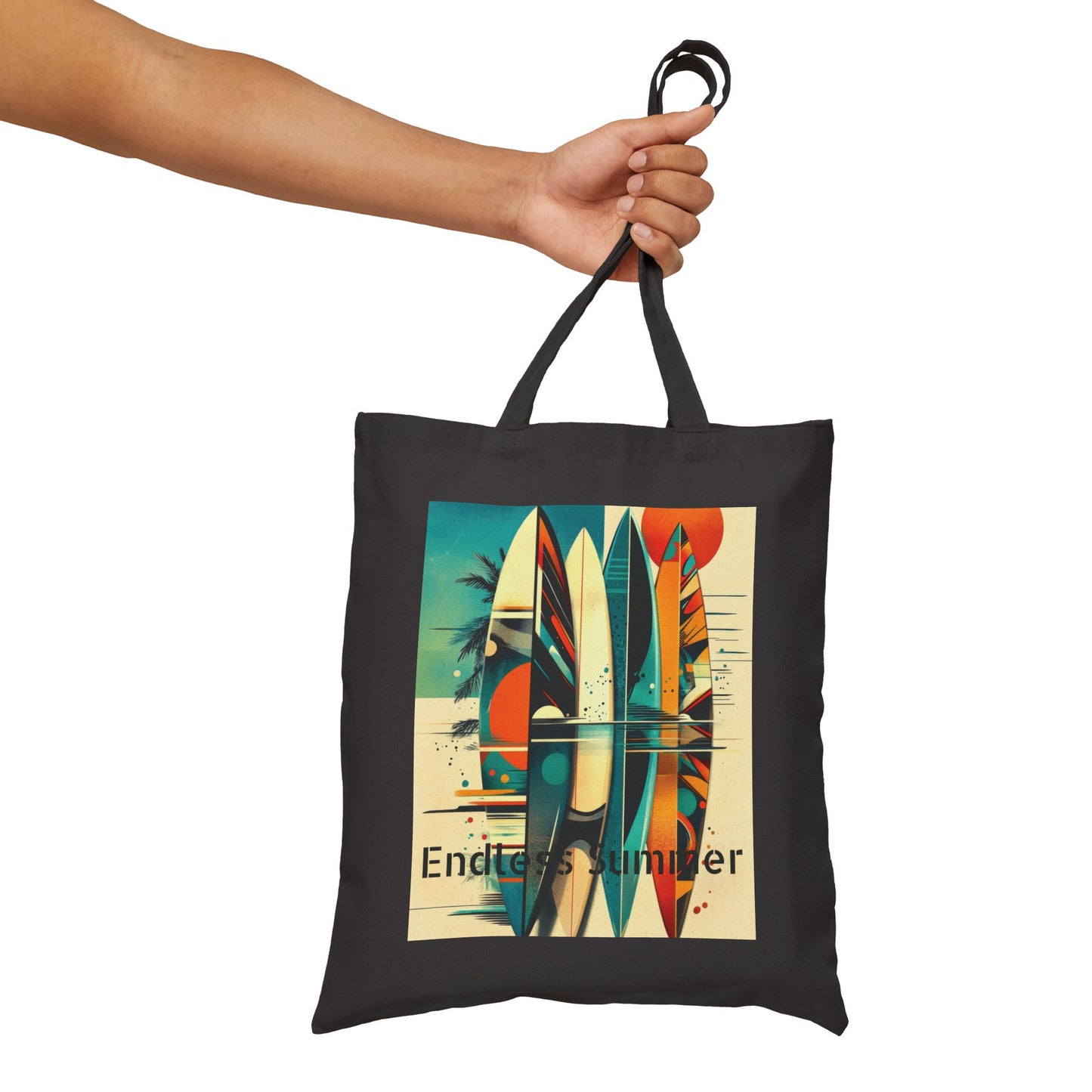 Endless Summer Surf Tote Bag, Beach Bag, Eco-Friendly Shopping Tote, Summer Accessories, Gift for Surfers, Casual Everyday Bag
