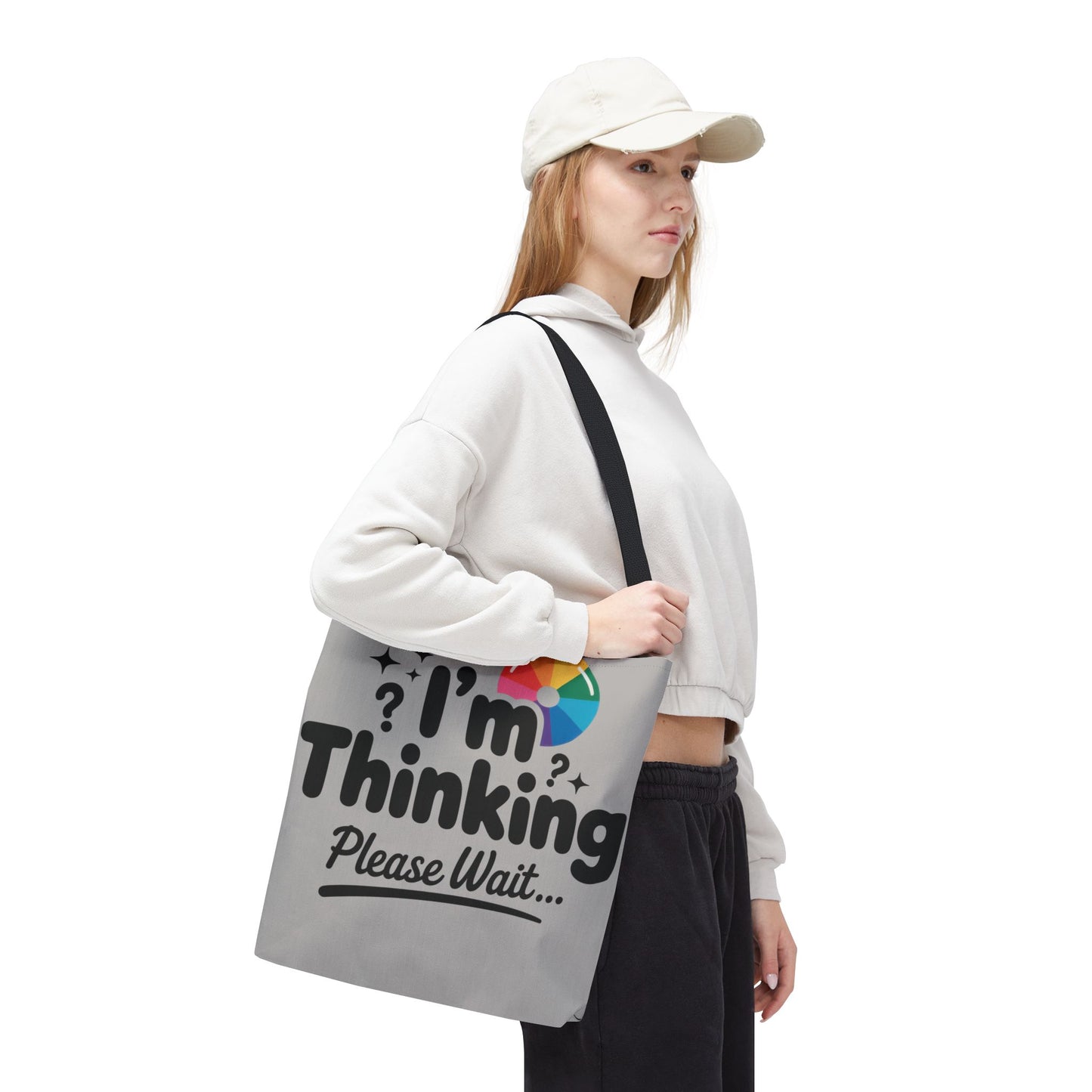 Whimsical Thinking Tote Bag, Funny Gift, Carry-All for Daily Use, Ideal for Birthdays and Graduations, Work or School Tote for Women and Men