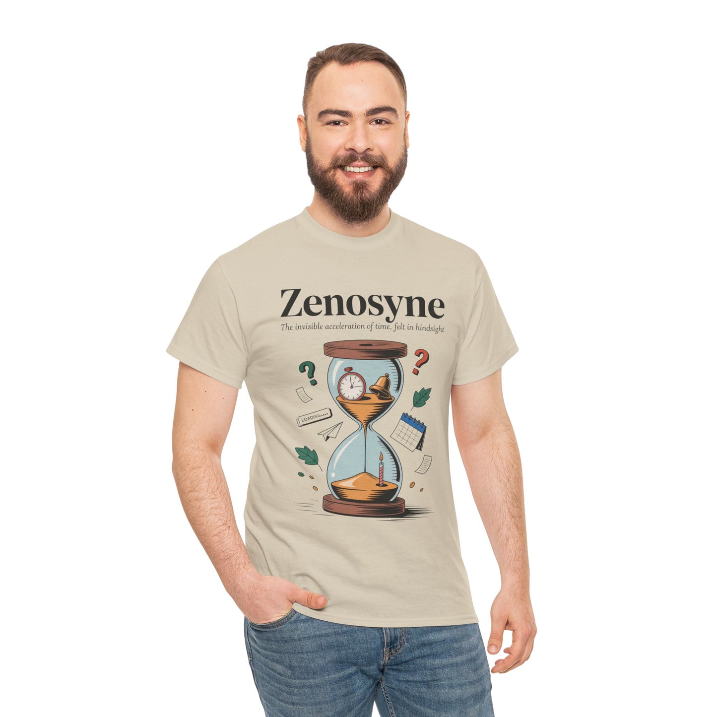 Zenosyne Unisex Heavy Cotton Tee, Aesthetic Word Tee, existential tee, Emotional Word Tee, Moody Graphic Tee, Philosophical Tee
