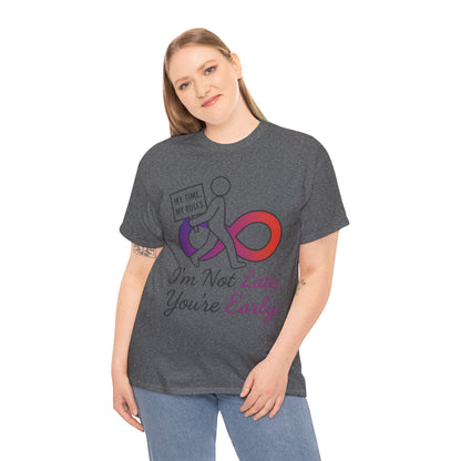 My Time My Rules Women's Heavy Cotton Tee, Funny T-Shirt, Casual Wear, women empowerment tee, confident woman shirt, self love t shirt