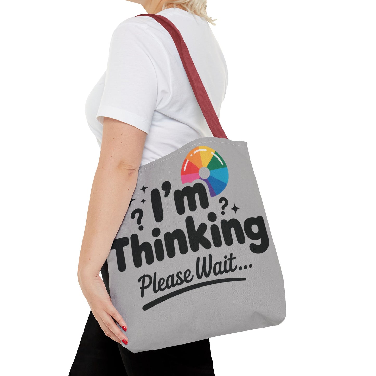 Whimsical Thinking Tote Bag, Funny Gift, Carry-All for Daily Use, Ideal for Birthdays and Graduations, Work or School Tote for Women and Men