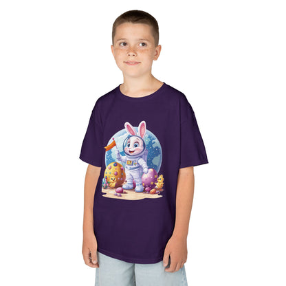 Kids Easter Astronaut Bunny T-Shirt, Space Bunny with Eggs, Galaxy Adventure Tee, Cute Bunny Gift for Boys and Girls