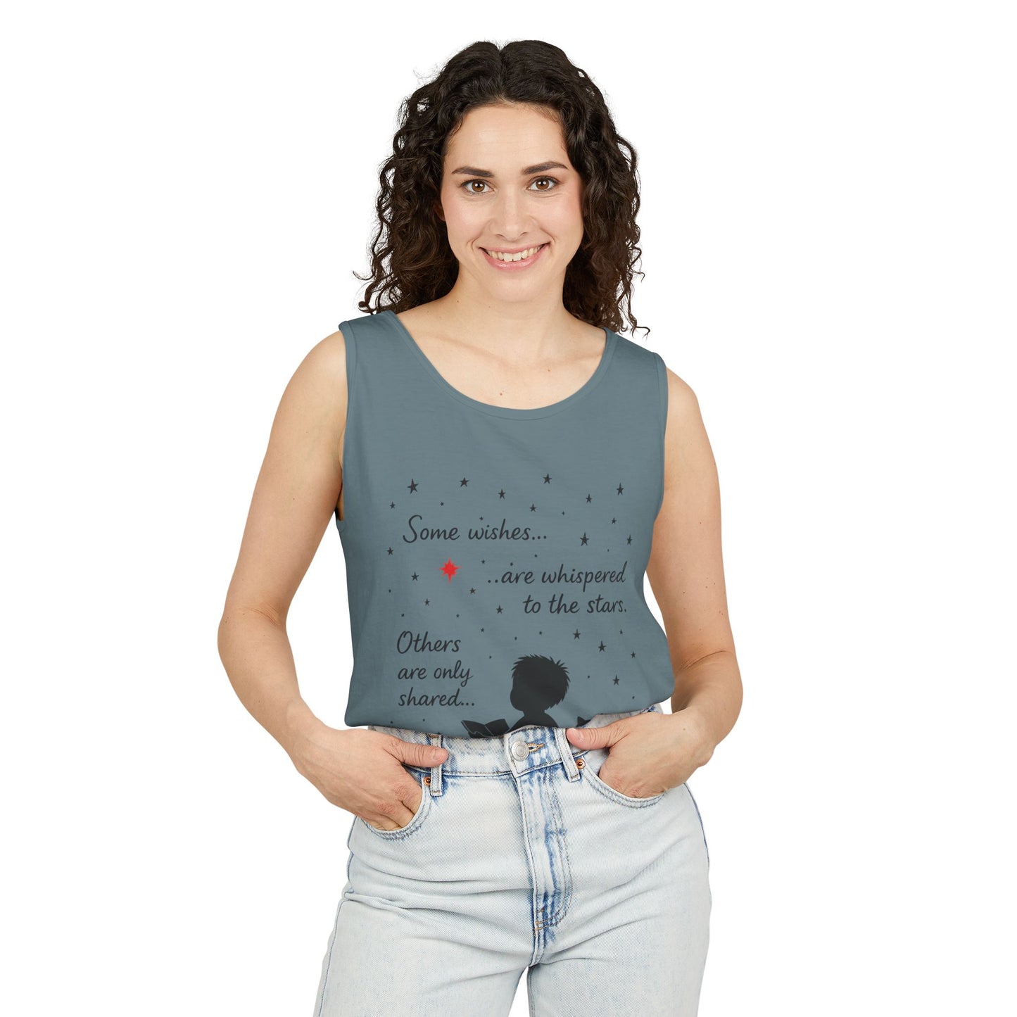 Whimsical Cat Lover's Tank Top, Inspirational Quote Top, Womens Garment-Dyed Summer Shirt, Gifts for Cat Moms, Casual Wear, Pet [...]