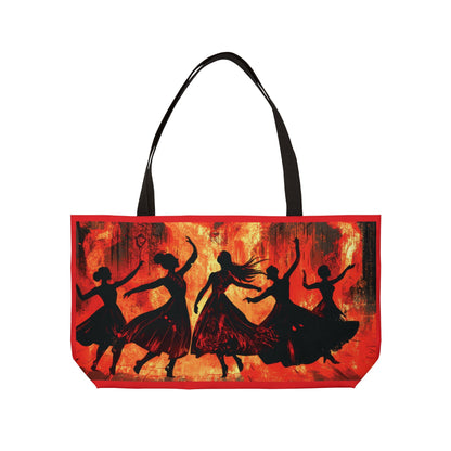Vibrant Dance Weekender Tote Bag | Stylish Beach Bag, Travel Tote, Summer Fashion, Gift for Dancers, Gym Bag