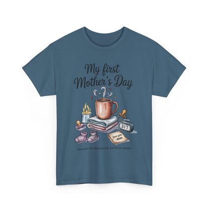 My First Mother's Day Tee, Gift for New Moms, Cute Mother's Day Shirt, Snuggle-Inspired Apparel, Baby Shower Tee