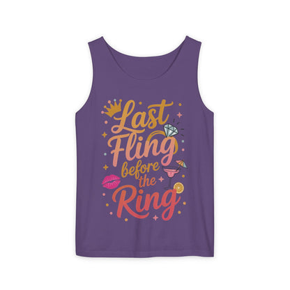 Last Fling Before the Ring T-Shirt, Bachelorette Party Tee, Bridesmaid Wedding Tee, Hen Party Shirts, Bridal Shower,  Bridesmaids Gift