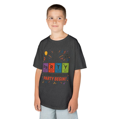 Kids' Chemistry Party T-Shirt, Periodic Table Tee, Funny Science Shirt for Boys & Girls, Science Tee, Unique Educational Apparel