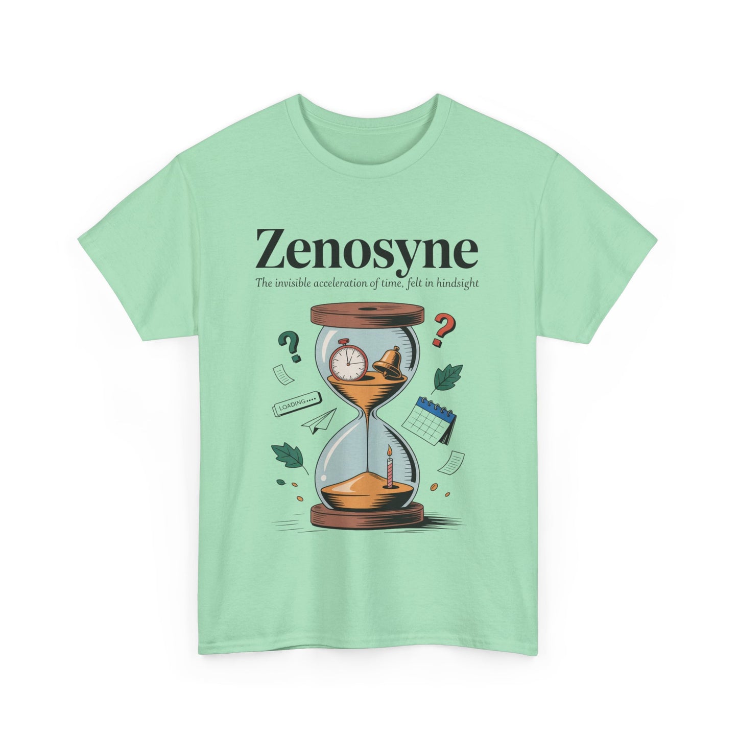 Zenosyne Unisex Heavy Cotton Tee, Aesthetic Word Tee, existential tee, Emotional Word Tee, Moody Graphic Tee, Philosophical Tee