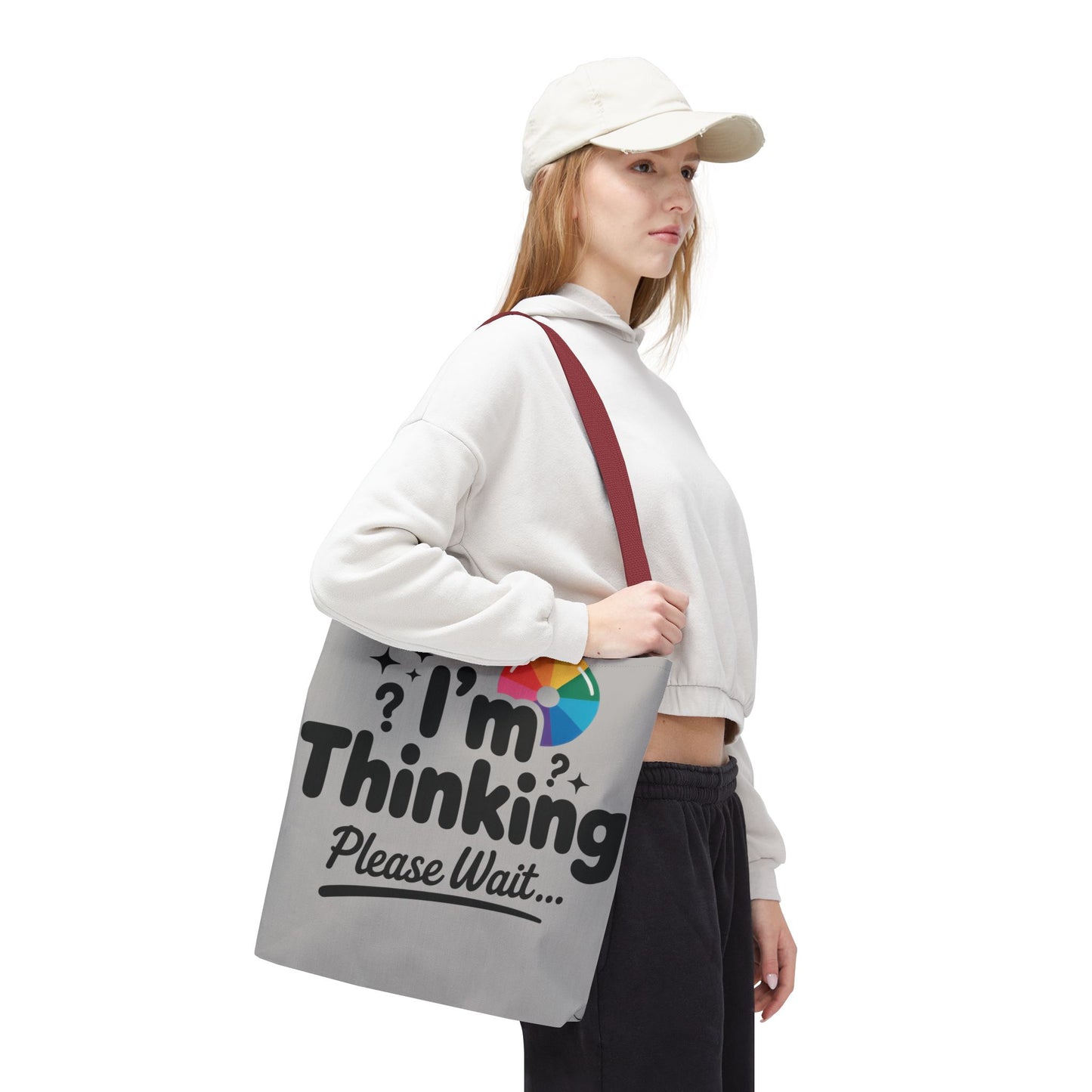 Whimsical Thinking Tote Bag, Funny Gift, Carry-All for Daily Use, Ideal for Birthdays and Graduations, Work or School Tote for Women and Men