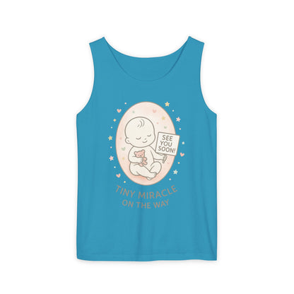 Coming Soon Maternity Tank Top, Cute Baby Pregnancy Announcement Shirt, Expecting Mom Gift, Gender Reveal Tee, Baby Shower Gift