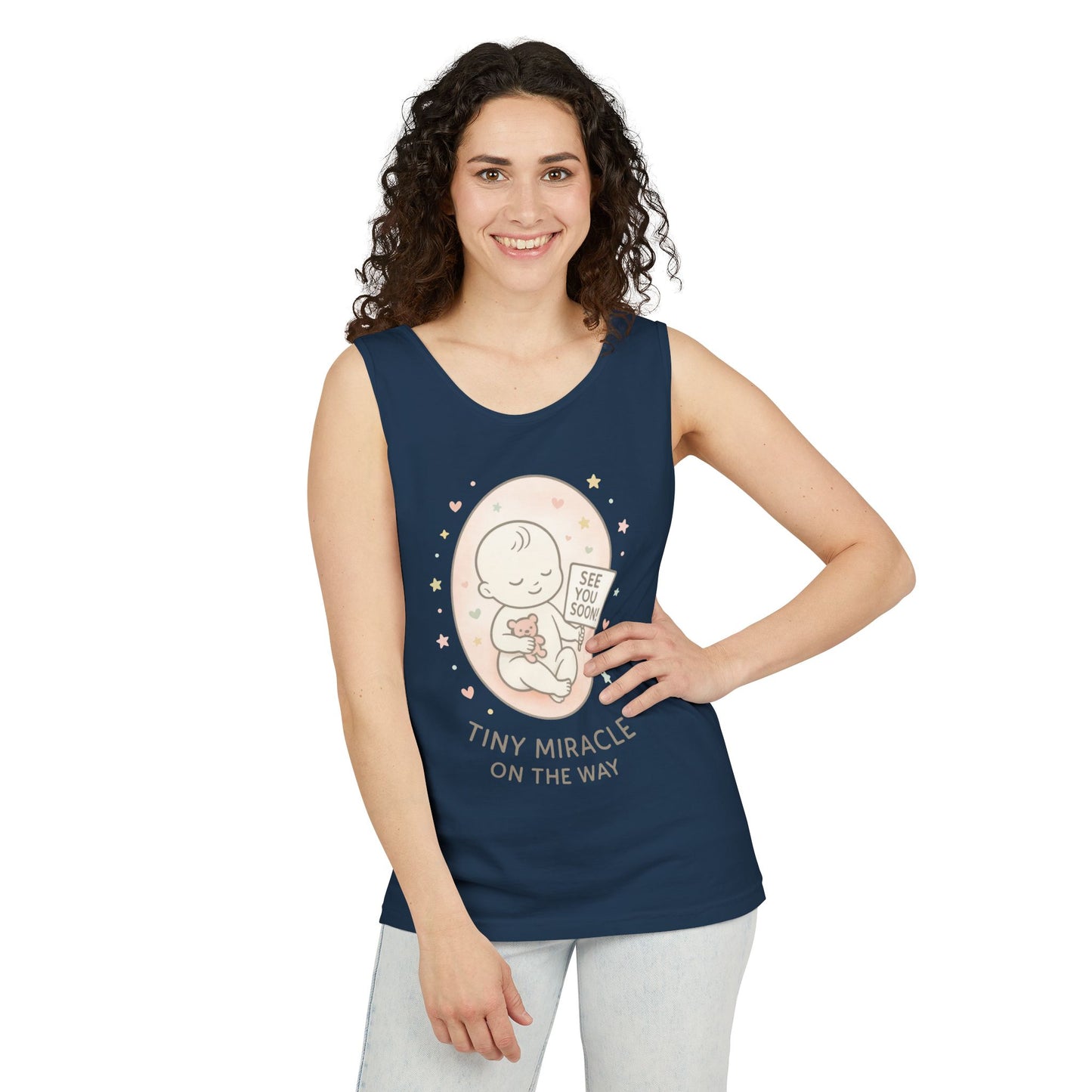 Coming Soon Maternity Tank Top, Cute Baby Pregnancy Announcement Shirt, Expecting Mom Gift, Gender Reveal Tee, Baby Shower Gift