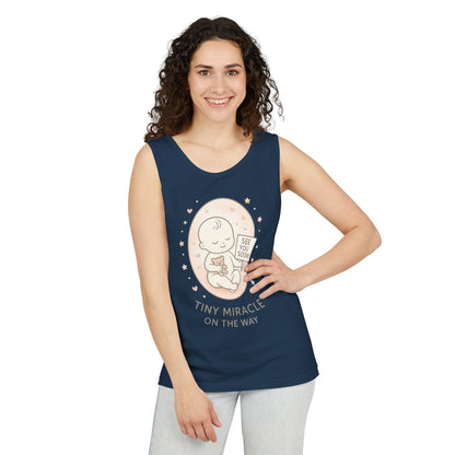 Coming Soon Maternity Tank Top, Cute Baby Pregnancy Announcement Shirt, Expecting Mom Gift, Gender Reveal Tee, Baby Shower Gift