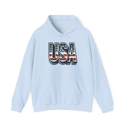 USA Flag Unisex Hoodie, Patriotic Sweatshirt, Independence Day Gift, American Pride Apparel, Casual Layering