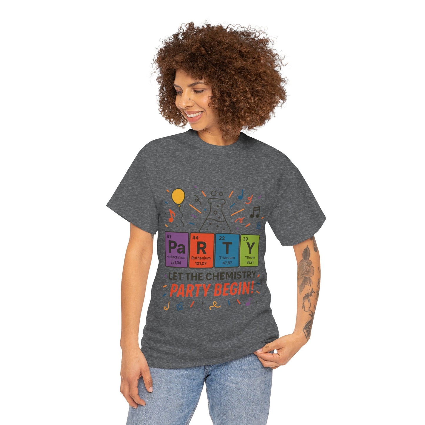 Funny Chemistry Party T-Shirt, Periodic Table PaRTY Tee, Unisex Science Humor Shirt, Gift for Chemistry Teacher,Science Tee, Nerdy Pun Shirt