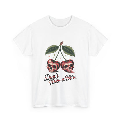 Skull Cherry Womens Graphic Tee, Edgy Tee, Unique Gift, Halloween Apparel, Cute Gothic Fruit Graphic Tee for Women, Funny Dark Style Shirt