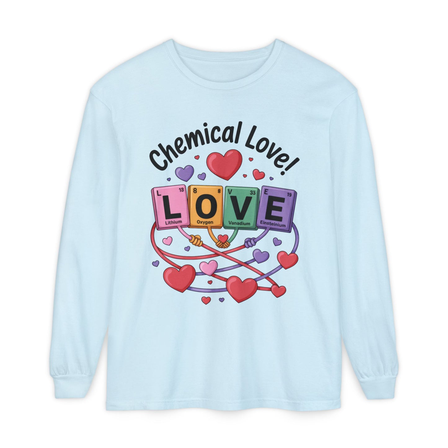 Chemical Love Long Sleeve T-Shirt Women's, Perfect Gift for Science Lovers, Valentine's Day, Chemistry Enthusiasts, Casual Wear, Cute [...]