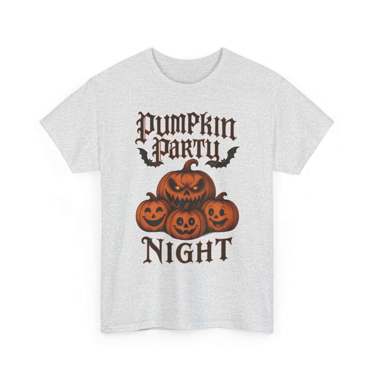 Pumpkin Party Night Shirt, Women's Halloween Gothic Pumpkin T-Shirt, Spooky Jack O Lantern Party Tee, Cute Scary Fall Shirt
