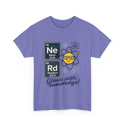 Funny Womens Nerd T-Shirt, NeRd Periodic Table Shirt, Glowing Knowledge Tee, Science Lover Gift, Chemistry Shirt, STEM Apparel, Science Tee