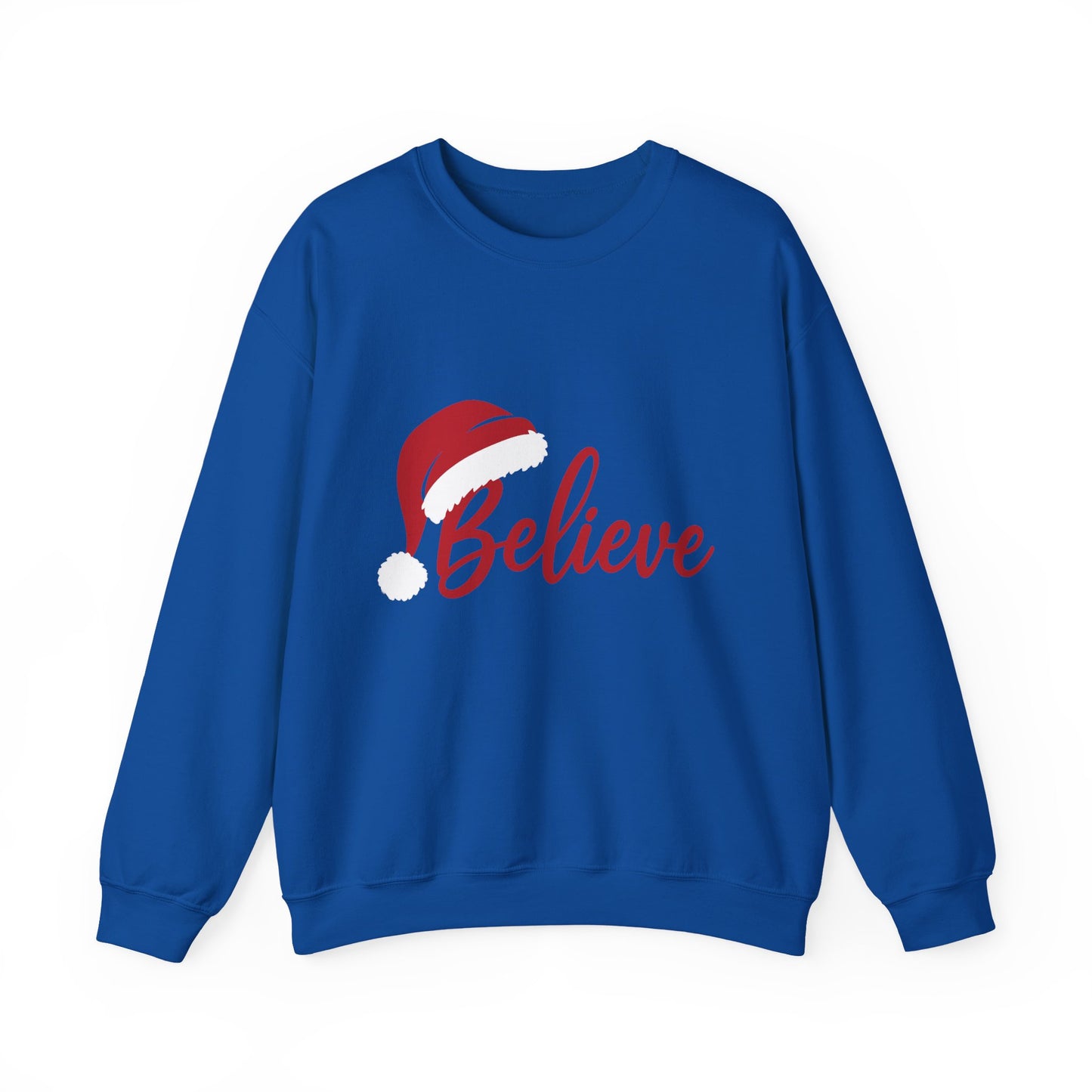 Believe Christmas Women's Sweatshirt, Minimalist Holiday Crewneck, Cozy Sweatshirt for Women