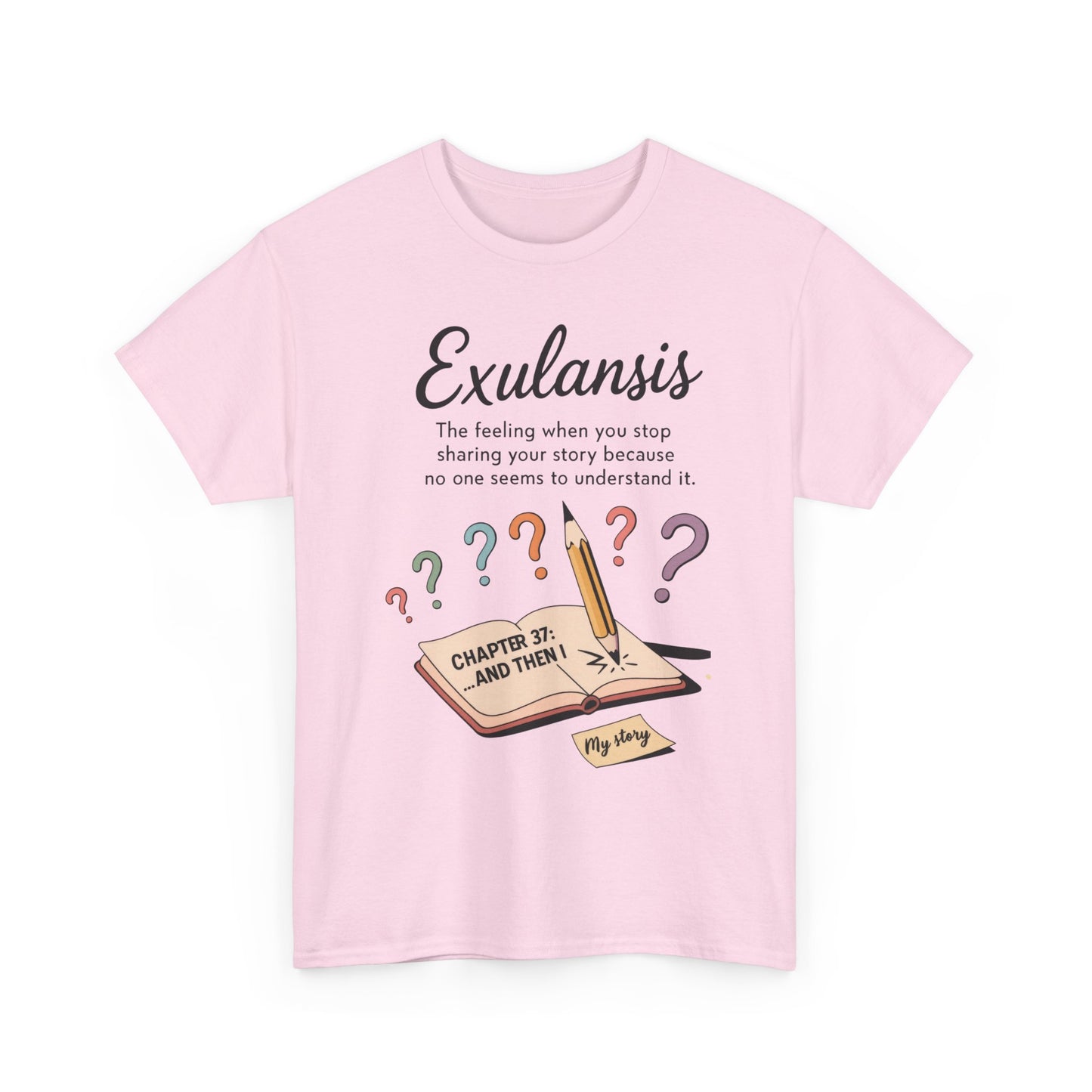 Exulansis Shirt, Emotional Aesthetic Word Tee, Deep Meaning Typography Graphic Tee, Women's Heavy Cotton Tee, deep meaning t shirt