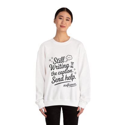 Funny Influencer Womens Sweatshirt, Cozy Oversized Crewneck, Social Media Humor Gift, Influencer Sweatshirt for Writers, social media gift