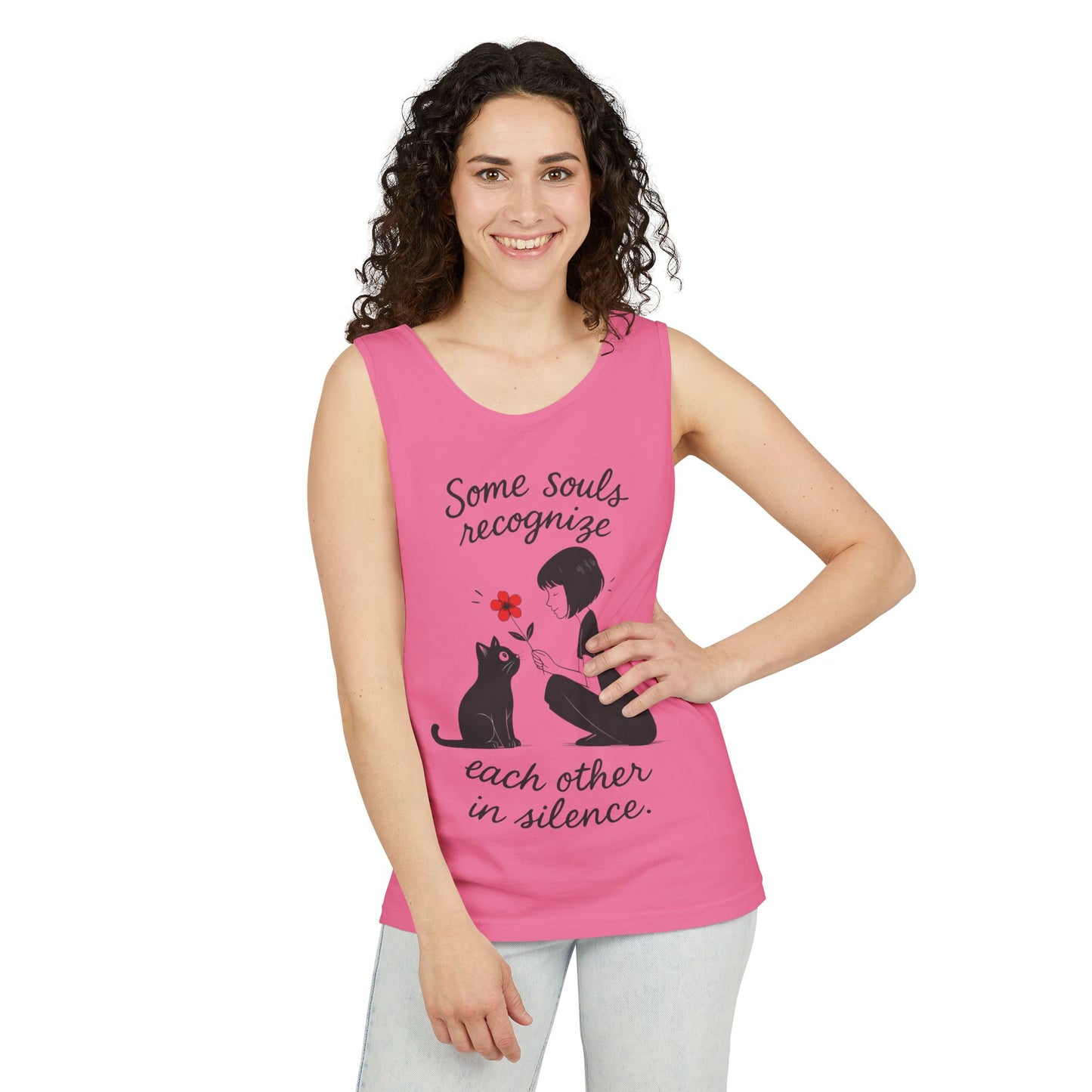 Cat Lover's Womens Tank Top, Perfect for Pet Lovers, Gift for Birthdays, Relaxation Wear, Cute Cat Lovers Womens Tee,
