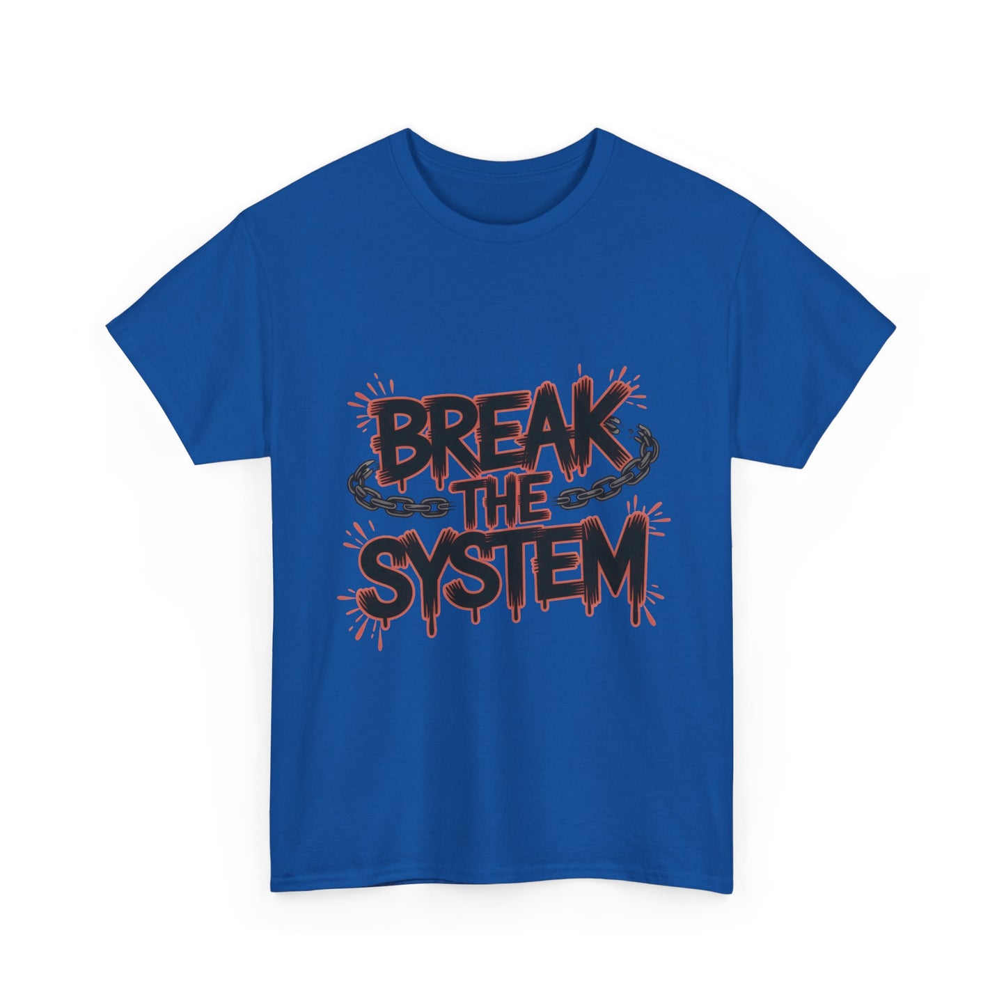Men's Graphic Tee, Break the System Shirt, Streetwear Punk T-Shirt, Activist Gift for Him