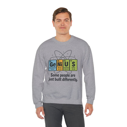 Funny Mens Genius Sweatshirt, Periodic Table Nerd Pullover, Smart Science Gift for Him, Genius Sweatshirt,  Science Lovers Gift
