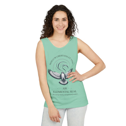 Air Elemental Seal Tank Top, Clarity & Spiritual Freedom Symbol Tee, Unisex Elemental Shirt, Vision Totem Gift, Spiritual Gift