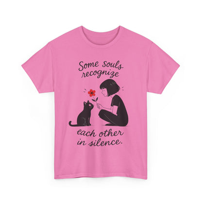 Cat Lover's Heavy Cotton Tee, Cute Cat Shirt, Pet Owner Gift, Animal Lover Apparel, Birthday Gift for Her, Women's Cotton T-Shirt, Cat Lover