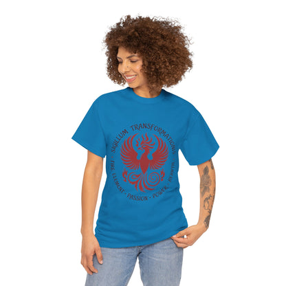 Phoenix Fire Element T-Shirt, Sigillum Transformationis Seal, Passion Power Rebirth Totem, Phoenix Symbol Unisex Tee, Spiritual Tee