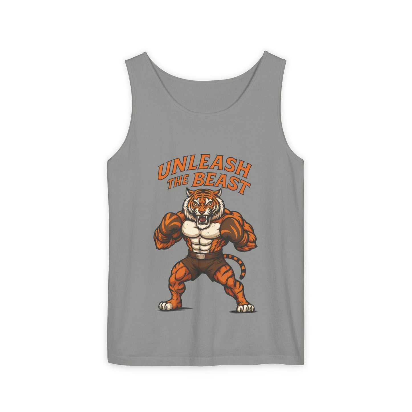 Unleash The Beast Tiger Gym Tank Top - Mens Workout Muscle Tank, Fitness Motivation Sleeveless Shirt, Bodybuilding Top, Strong Beast Gym Top