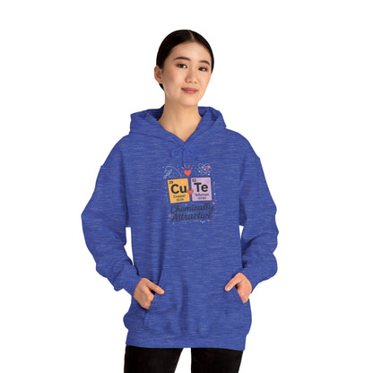 Cute Chemistry Hoodie for Women, CuTe Periodic Table Sweatshirt, Chemically Attractive Science Gift for Her, Great for Birthdays & Holidays