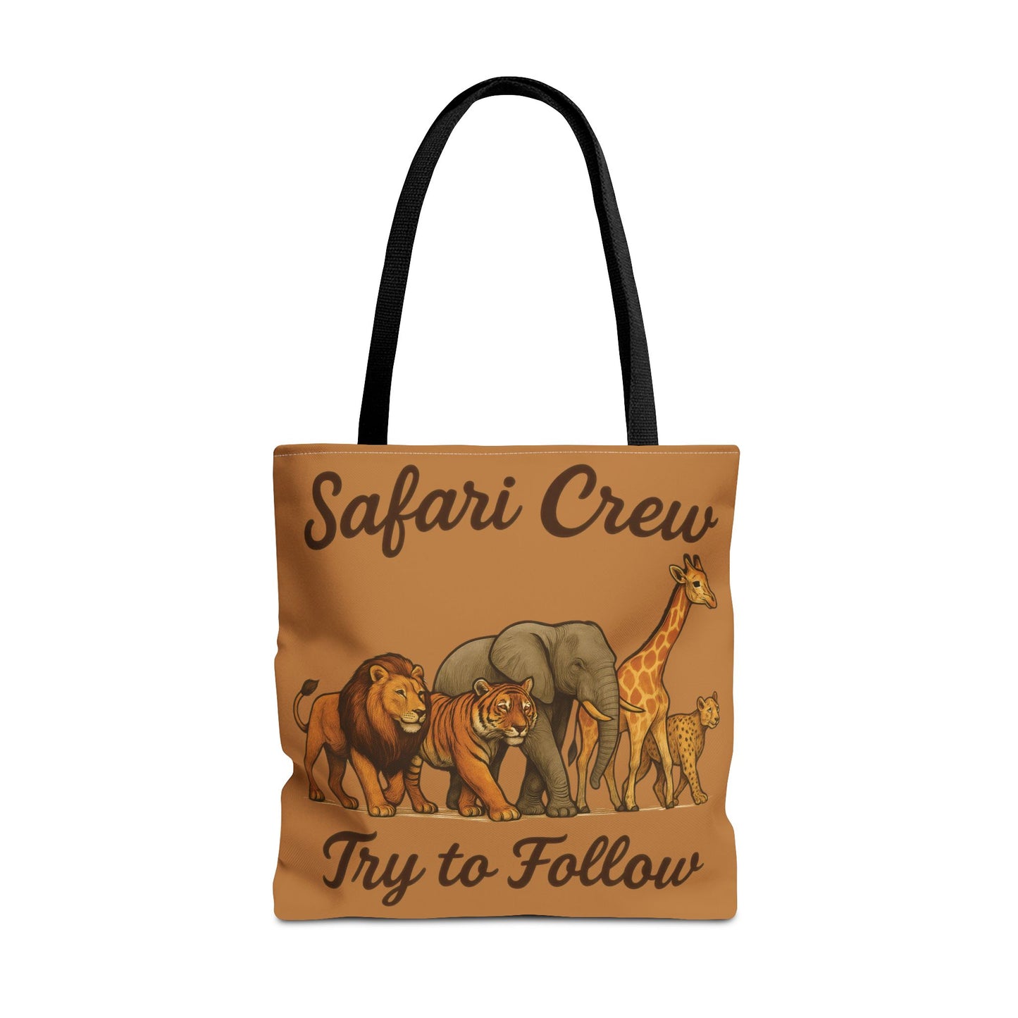 Safari Crew Tote Bag - Animal Print, Gift for Wildlife Lovers, Eco-Friendly, Stylish Grocery Bag, Adventure Enthusiast Essential