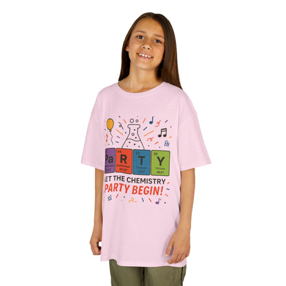 Kids' Chemistry Party T-Shirt, Periodic Table Tee, Funny Science Shirt for Boys & Girls, Science Tee, Unique Educational Apparel