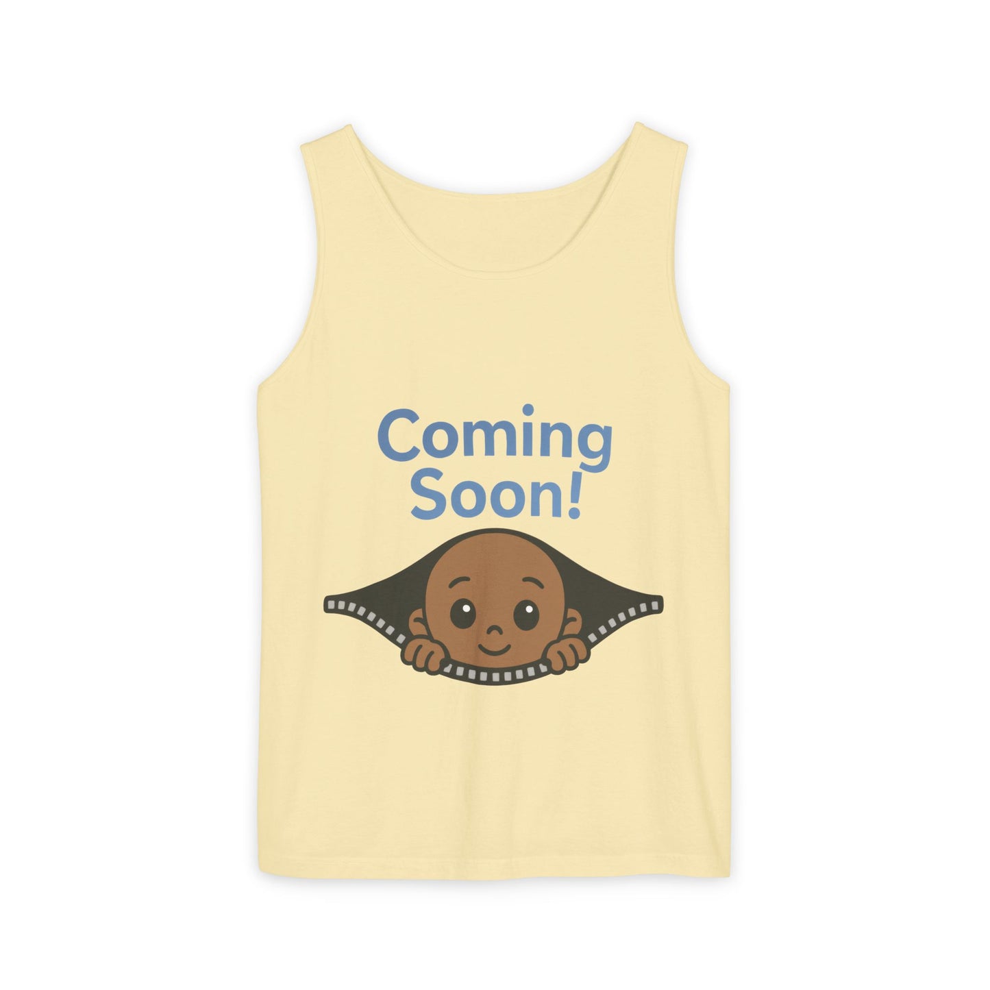 Coming Soon Maternity Tank Top, Cute Baby Boy Pregnancy Announcement Tee, Funny Expecting Mom Gift, Gender Reveal Tee, Baby Shower Top