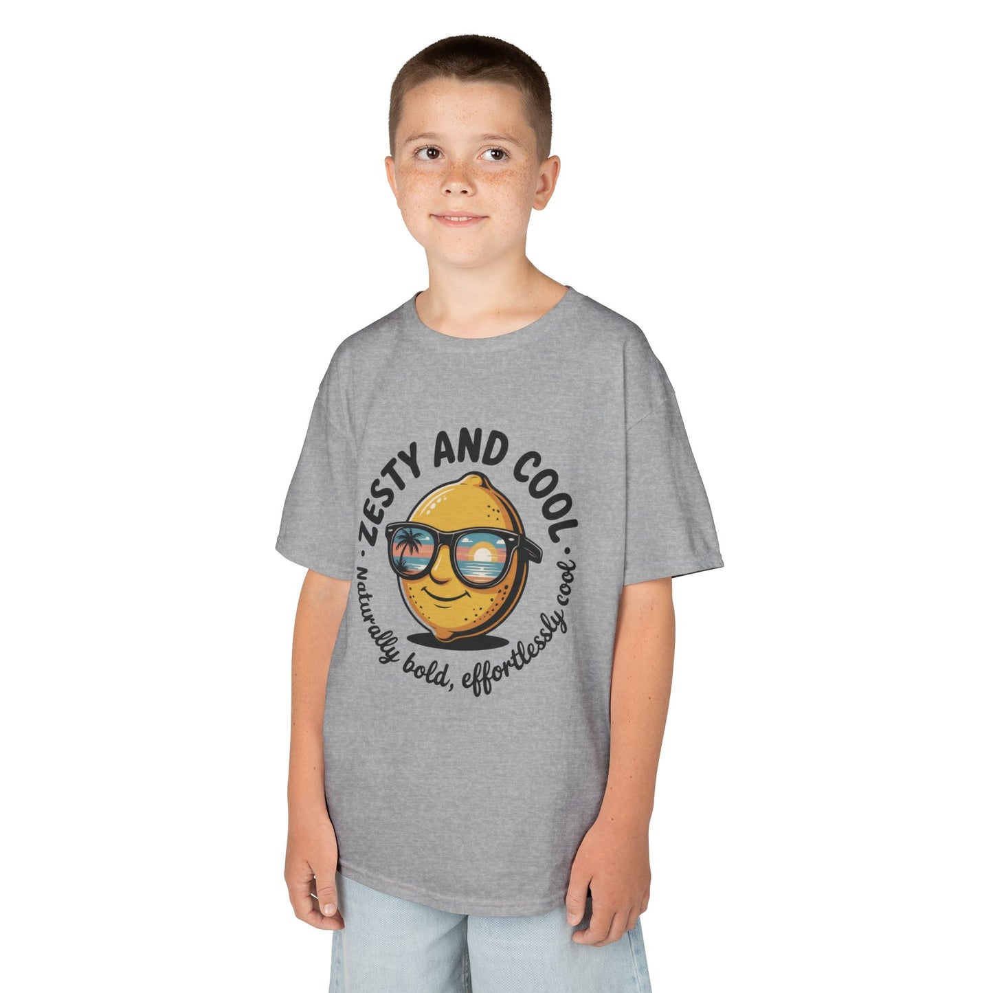 Zesty and Cool Kids Tee, Fun Summer Shirt, Birthday Gift for Kids, Playful Graphic Tee, Cool Kids Apparel, Fruit Tee for Boys and Girls