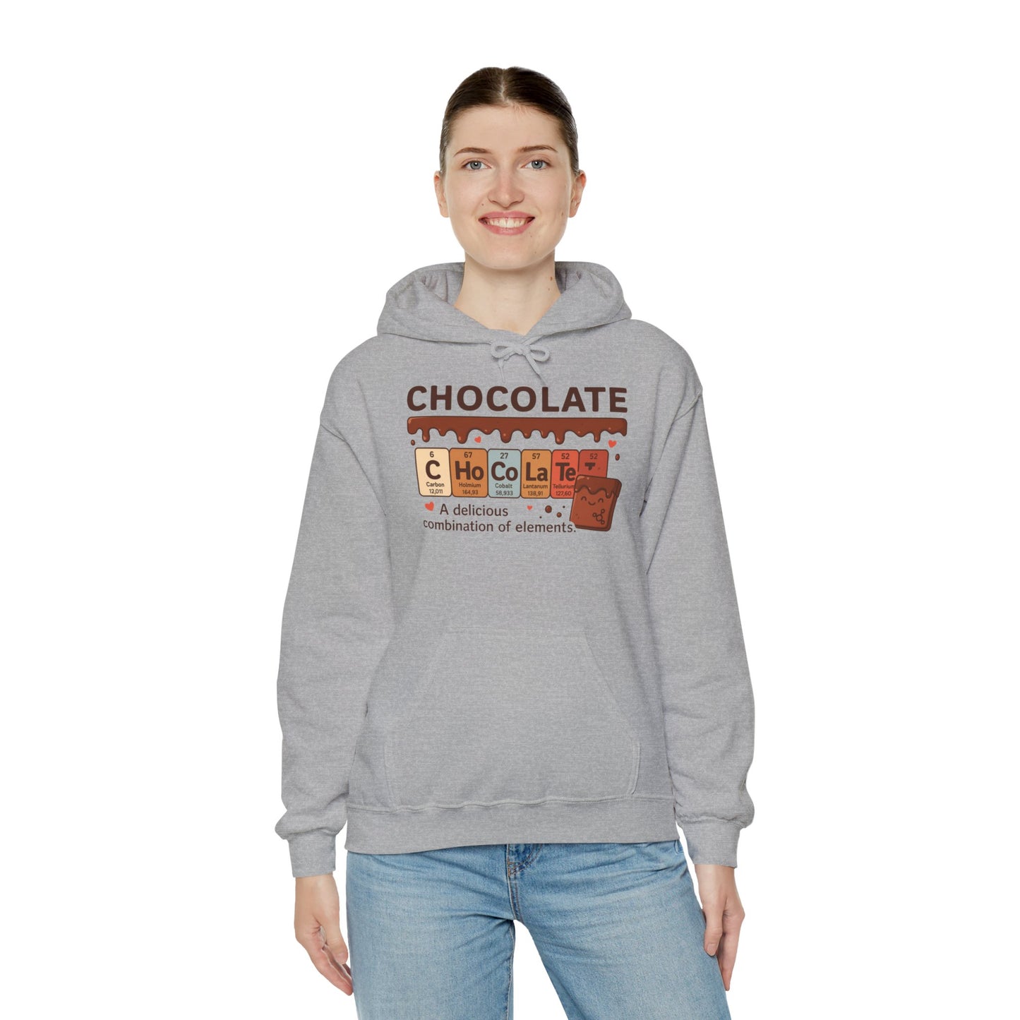Chocolate Lover's Comfort Hoodie, Perfect Gift for Chemistry Lovers, Casual Wear, Sweet Treats Enthusiasts, Birthdays, Chemistry Students