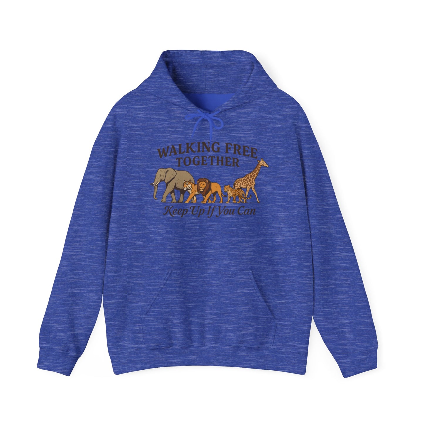 Spirit of the Wild Lion Mens Hoodie - Vacation Mode Funny Jungle King Graphic Pullover for Men, Wildlife Lovers Gift, Cozy Nature Hoodie