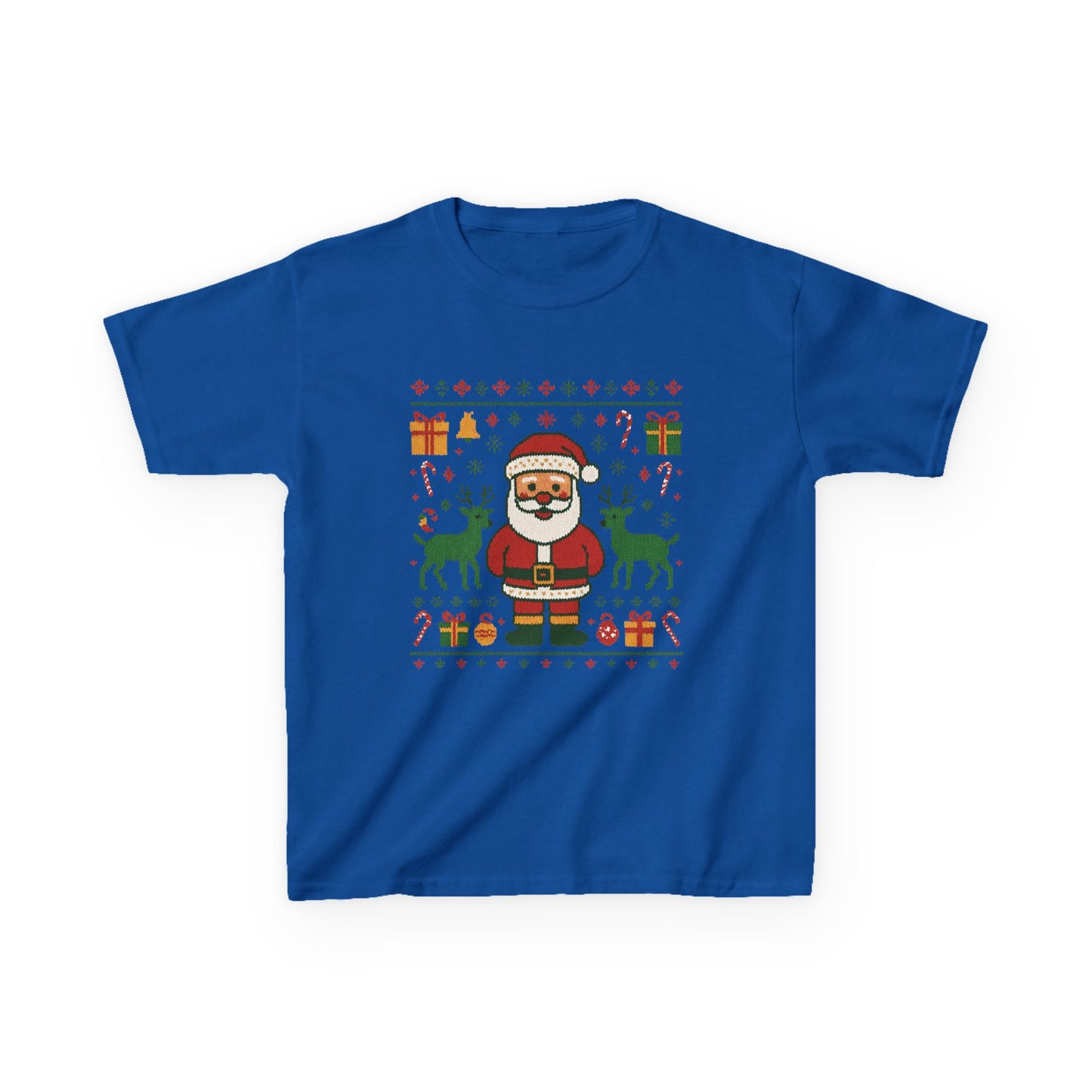 Kids Santa Christmas Shirt, Holiday Style Kids Sweater