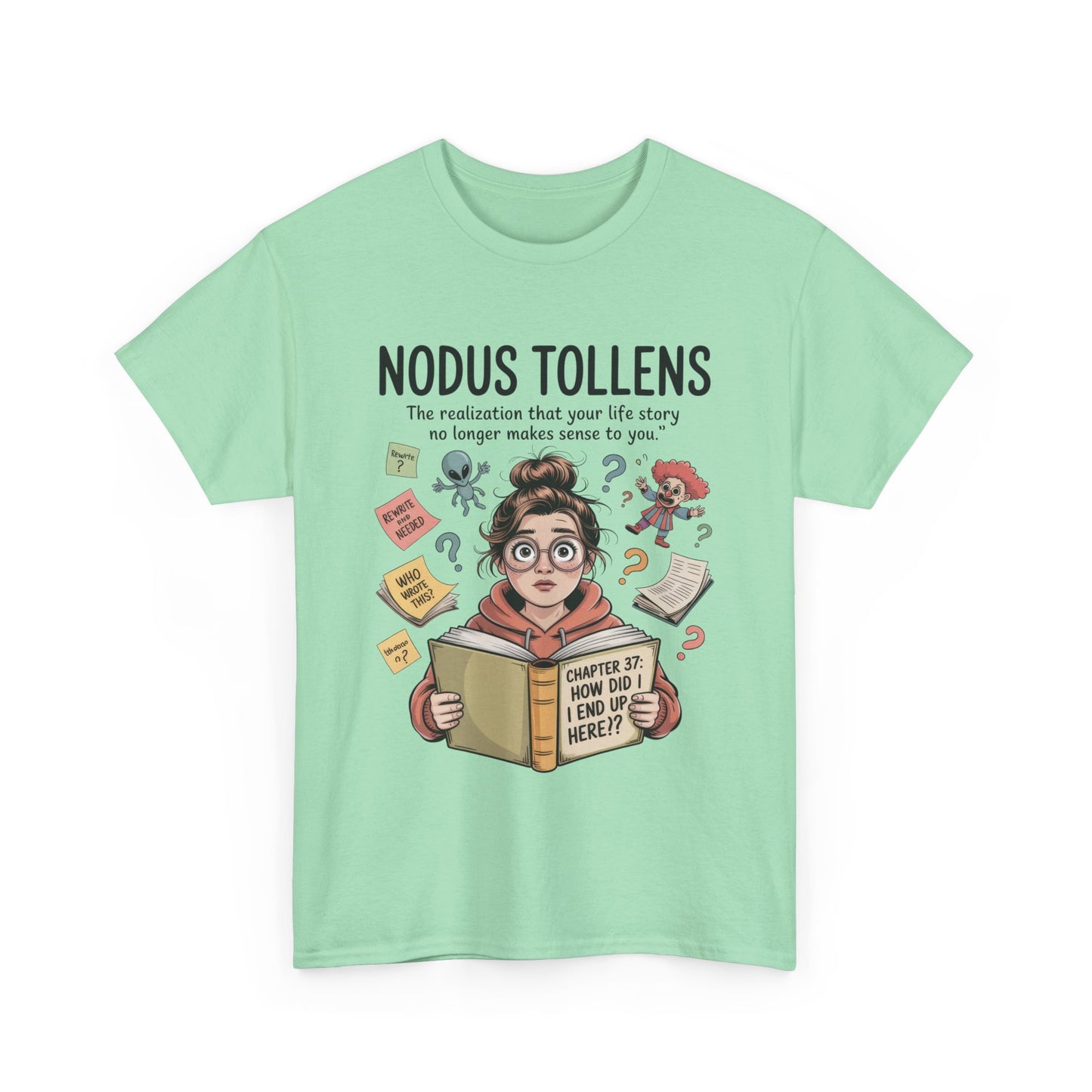 Nodus Tollens Tee, Women's Heavy Cotton Shirt, Latin Words, Moods & Modes, Self-Awareness, Personal Development