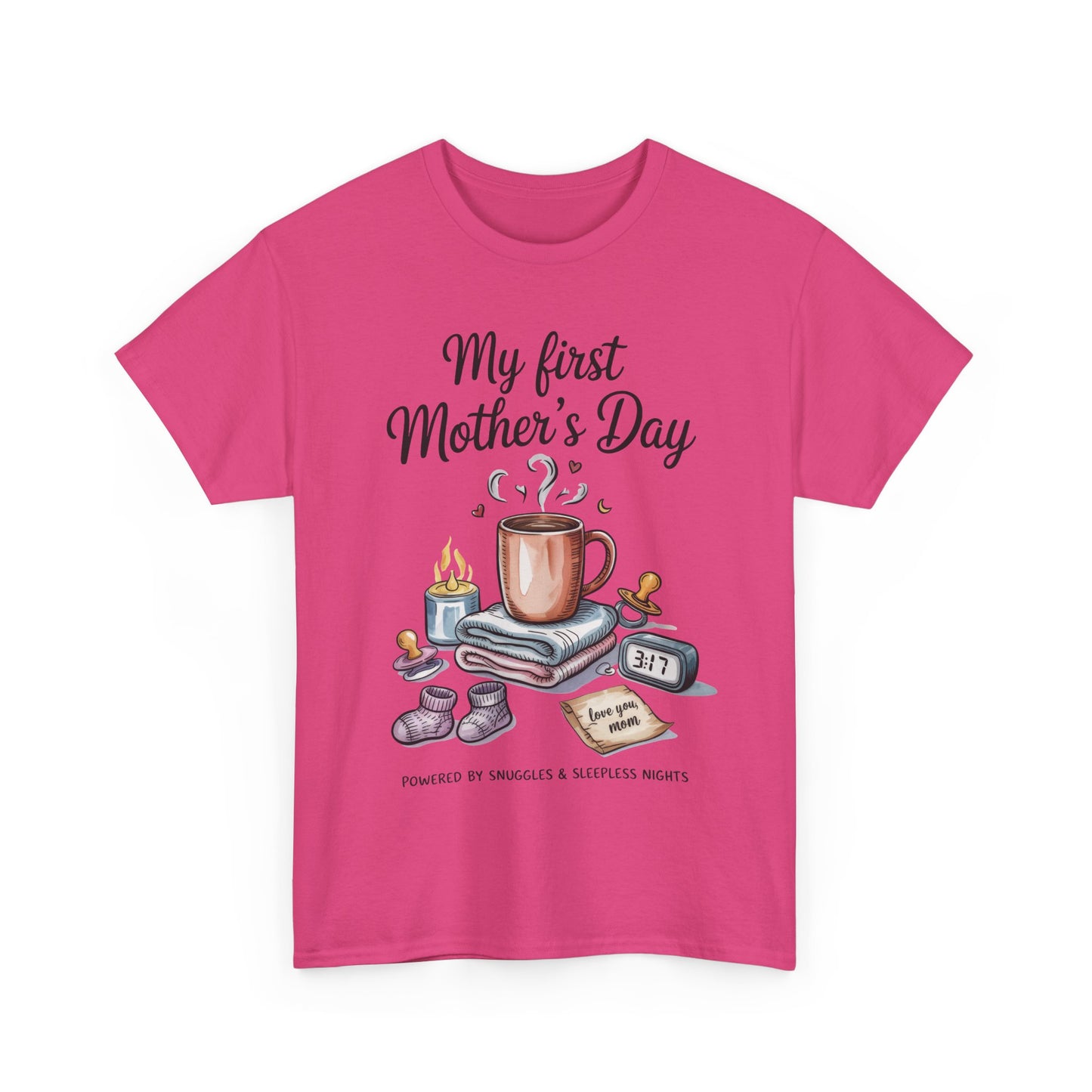 My First Mother's Day Tee, Gift for New Moms, Cute Mother's Day Shirt, Snuggle-Inspired Apparel, Baby Shower Tee