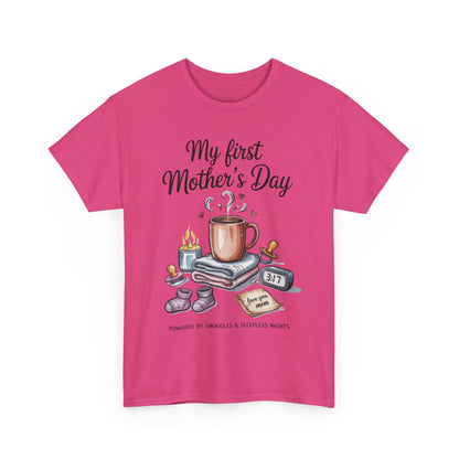 My First Mother's Day Tee, Gift for New Moms, Cute Mother's Day Shirt, Snuggle-Inspired Apparel, Baby Shower Tee