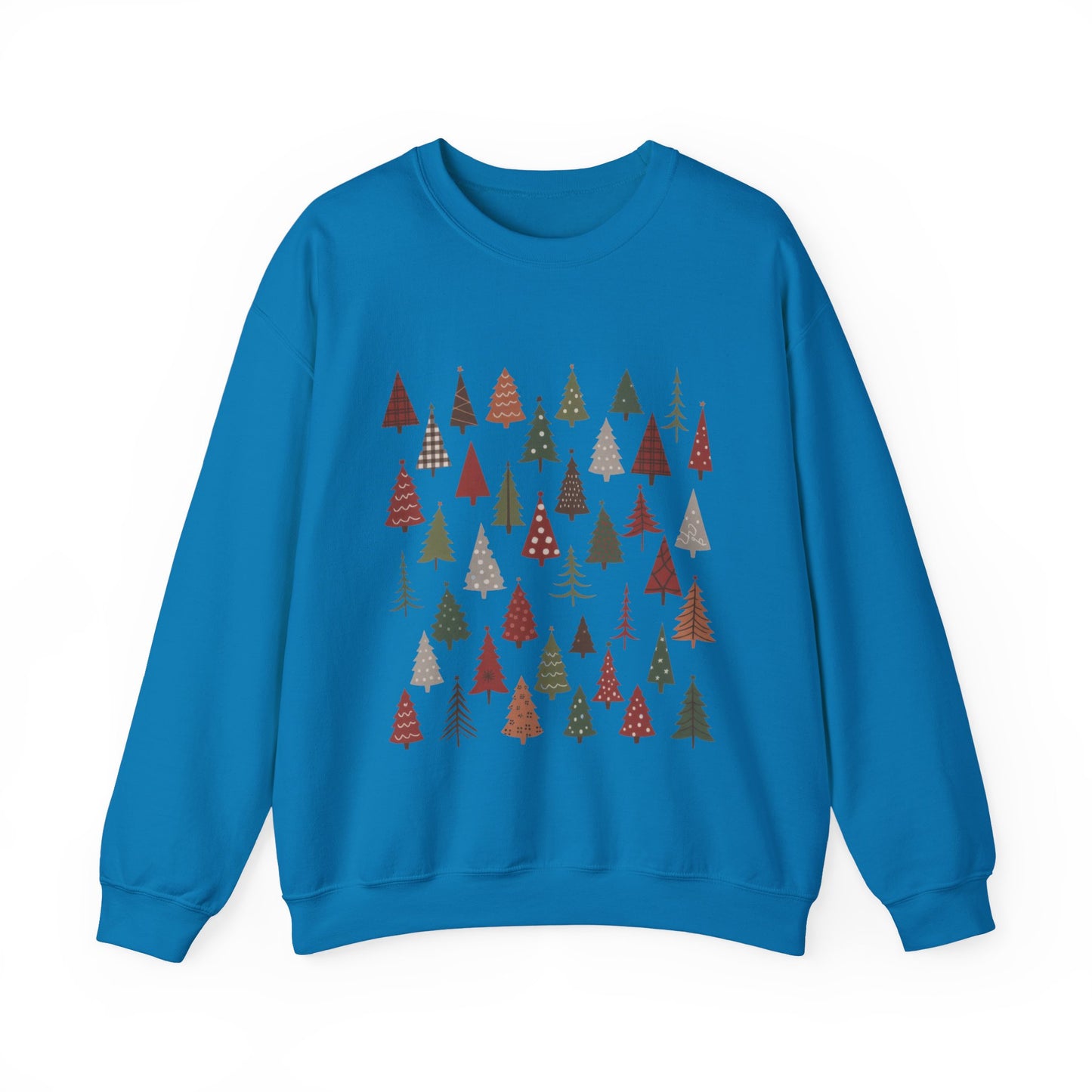 Minimal Christmas Tree Sweatshirt, Rustic Holiday Pullover