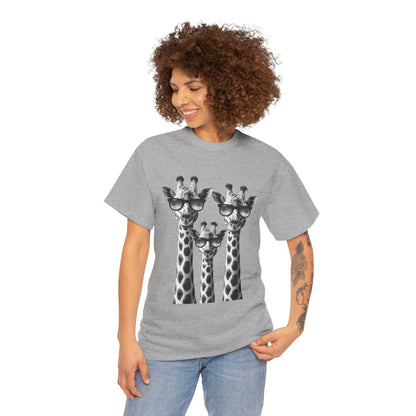 Cool Giraffes Unisex Tee, Fun Gift for Animal Lovers, Nature Enthusiasts, Safari Wildlife Lover Shirt