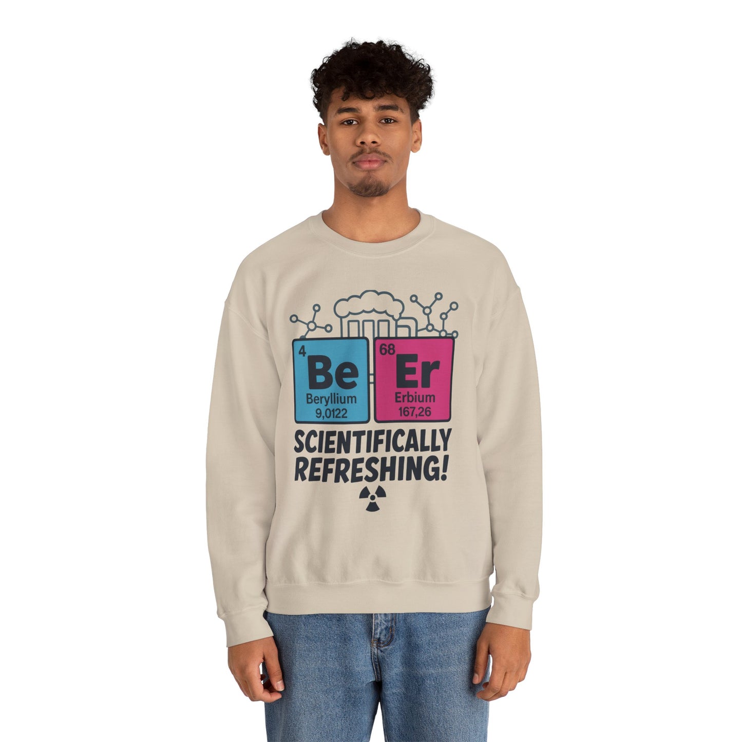 Scientifically Refreshing Beer Mens Sweatshirt, Gift for Beer Lovers, Science-Inspired Apparel, Perfect for Parties and Gatherings