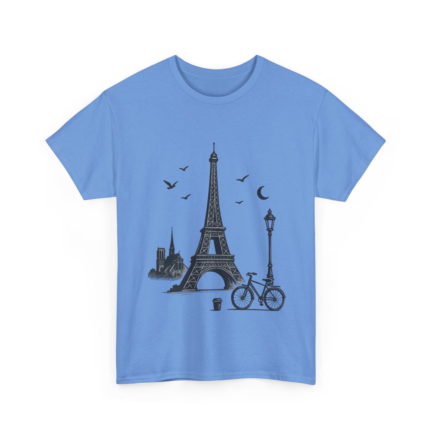 Eiffel Tower Graphic Tee, Parisian Style T-Shirt, Casual Summer Top, Travel Gift, Unisex Cotton Shirt