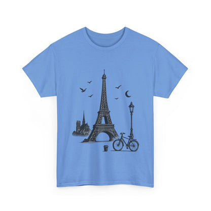 Eiffel Tower Graphic Tee, Parisian Style T-Shirt, Casual Summer Top, Travel Gift, Unisex Cotton Shirt